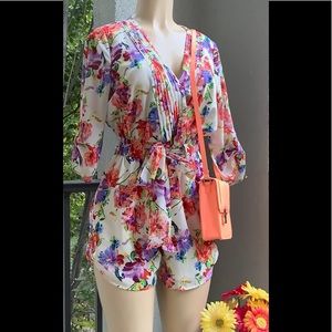 Bright Fun Floral Gianni Bini Romper